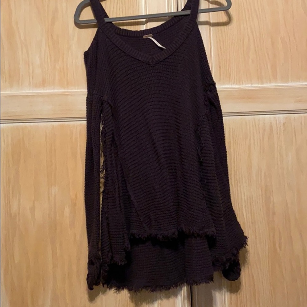 Free people cold shoulder sweater